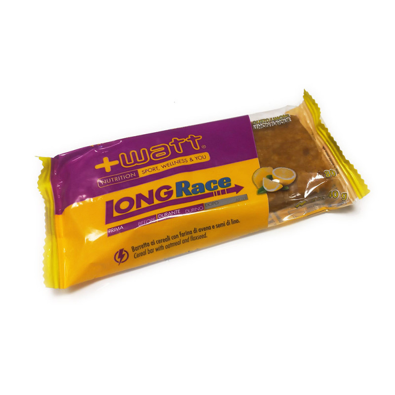 Barre énergétique +WATT Long Race Citron 80g