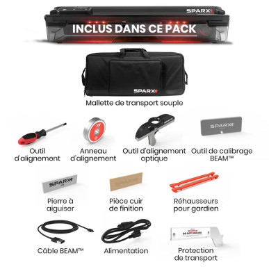 Contenu du pack Affûteuse de lames Sparx ES300 sans contrôleur laser BEAM