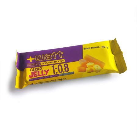 Gel énergétique +WATT Carbo Jelly 1:0,8 pâte de fruits Banane 50g