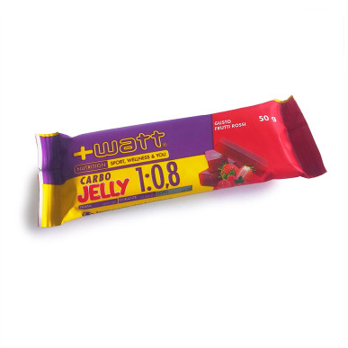 Gel énergétique +WATT Carbo Jelly 1:0,8 pâte de fruits rouges 50g
