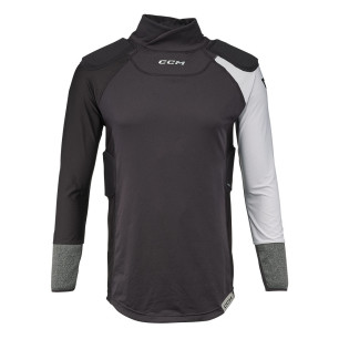 T-shirt CCM Tacks Pro manches longues anti-coupure protège-cou Senior