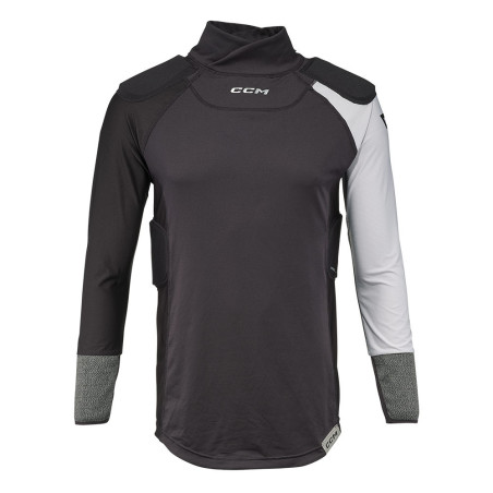 T-shirt CCM Tacks Pro manches longues anti-coupure protège-cou Senior