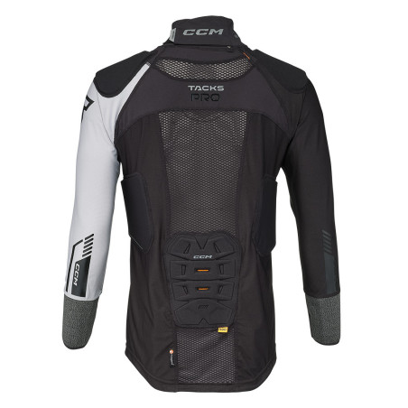 T-shirt CCM Tacks Pro manches longues anti-coupure protège-cou Senior