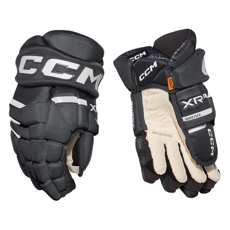 Gants de hockey sur glace CCM XR Pro noir blanc