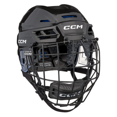 Casque de hockey CCM Tacks 310-V26 Combo avec grille de protection couleur noire