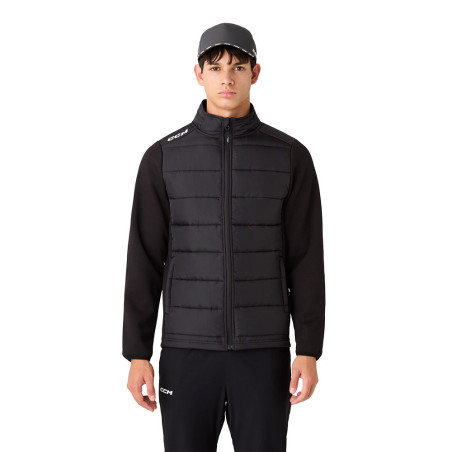 Veste Team CCM Hybride Quilted Jacket Senior noire