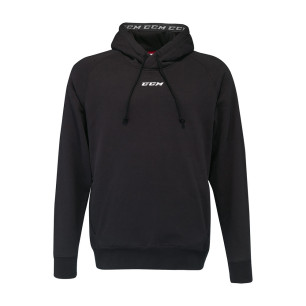 Sweat à capuche CCM Team Fleece Pullover Hoddy Noir Adulte