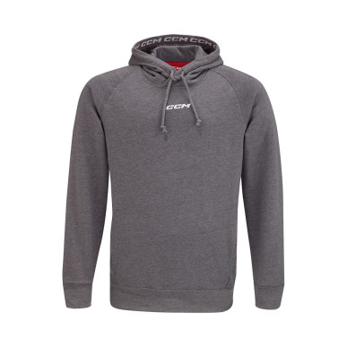 Sweat à capuche CCM Team Fleece Pullover Hoddy Gris Adulte
