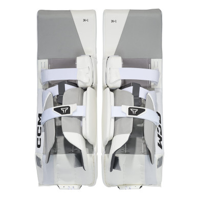 Bottes de gardien de hockey CCM Tacks Intermédiaire blanc
