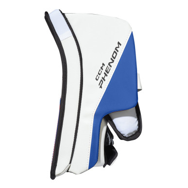 Bouclier de gardien hockey CCM Phenom Enfant blanc bleu royal noir