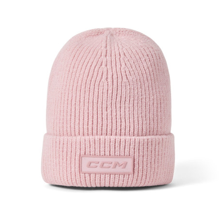 Bonnet CCM We Are Hockey cuffed beanie rose lilas