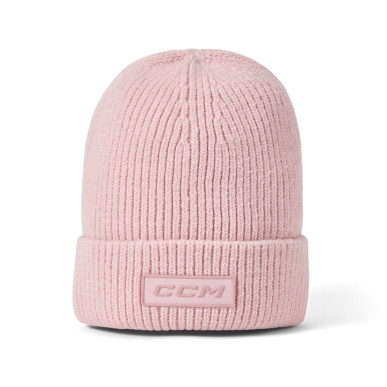 Bonnet CCM We Are Hockey cuffed beanie rose lilas