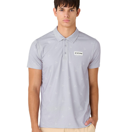 Polo CCM Golf printed gris Adulte