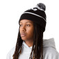 Bonnet CCM à pompon en tricot doublé polaire
