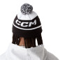 Bonnet CCM à pompon en tricot doublé polaire