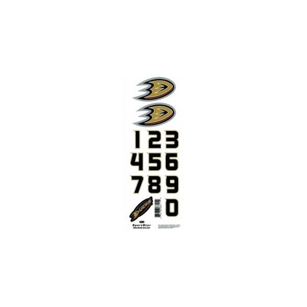 planche stickers numéro/logo NHL