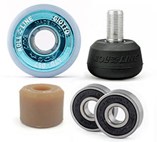 Accessoires de rollers quad artistiques et danse, roues, roulements, freins