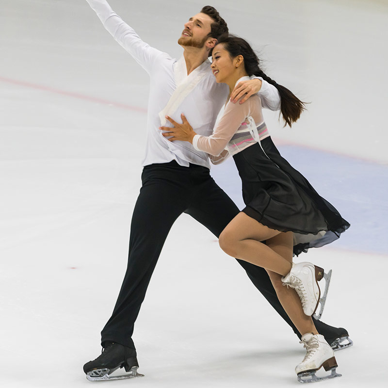 Patins de danse sur glace et bottines