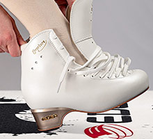 Bottines de patins à glace de patinage artistique