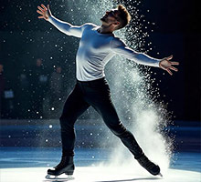 Patins à glace pour homme, patinage artistique masculin