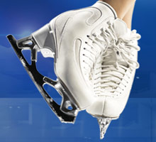 Patins à glace de patinage artistique